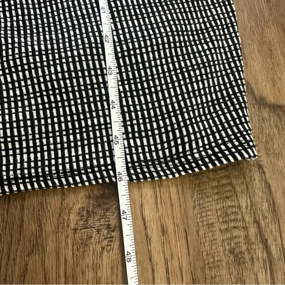 Caution to the Wind Jumper, Black, White, Cutouts, Wrap, Stretch, Checkered, S